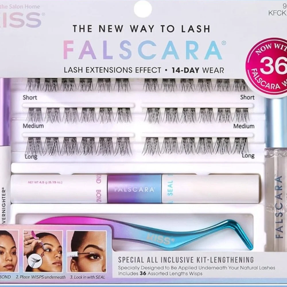 KISS‎ Falscara Starter Kit Deluxe Lash Extension Kit 36 Lash Clusters